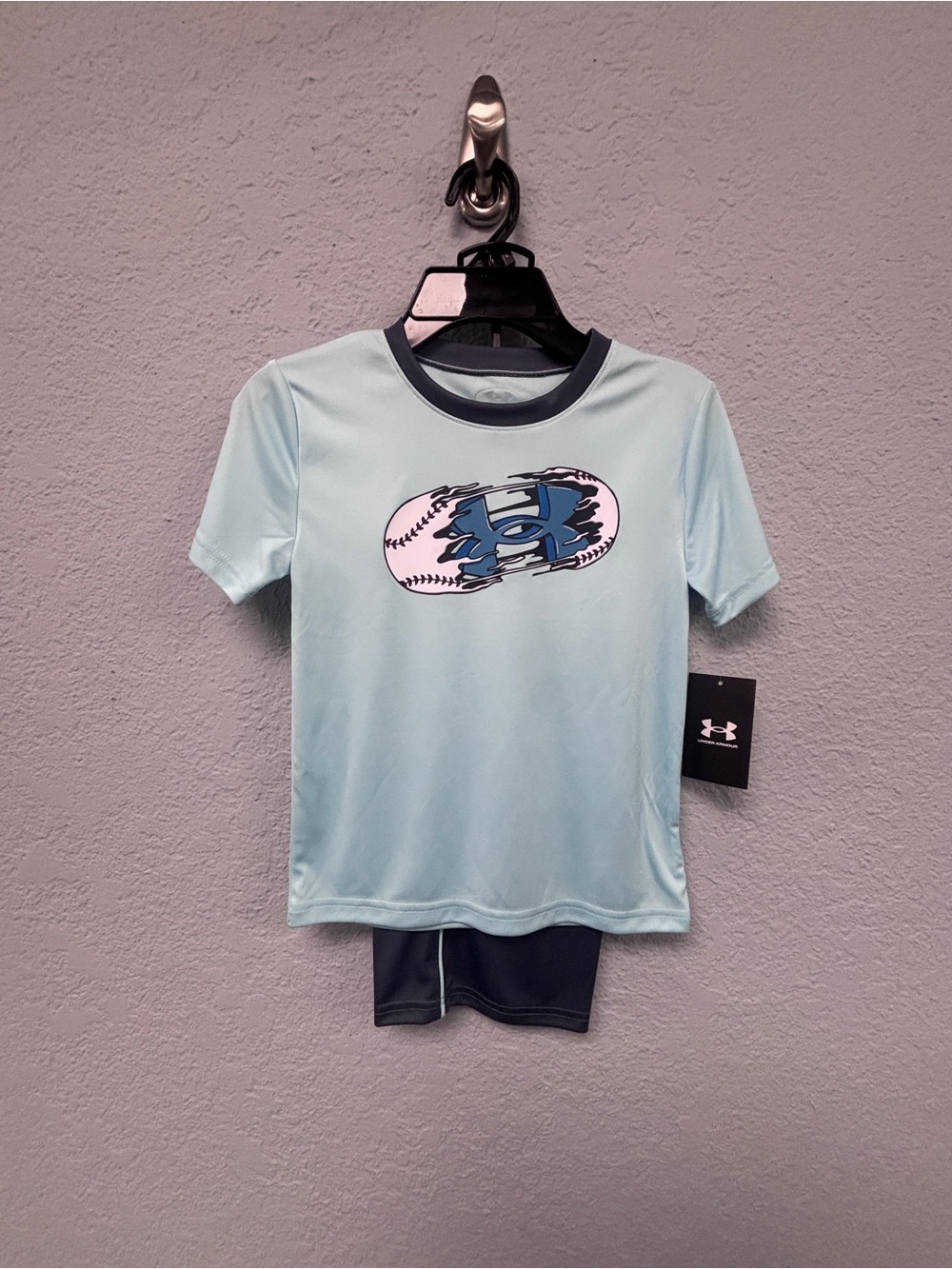 NWT Under Armour Kid’s Sz 6 “Rip It Off” Matching SS Top and Shorts